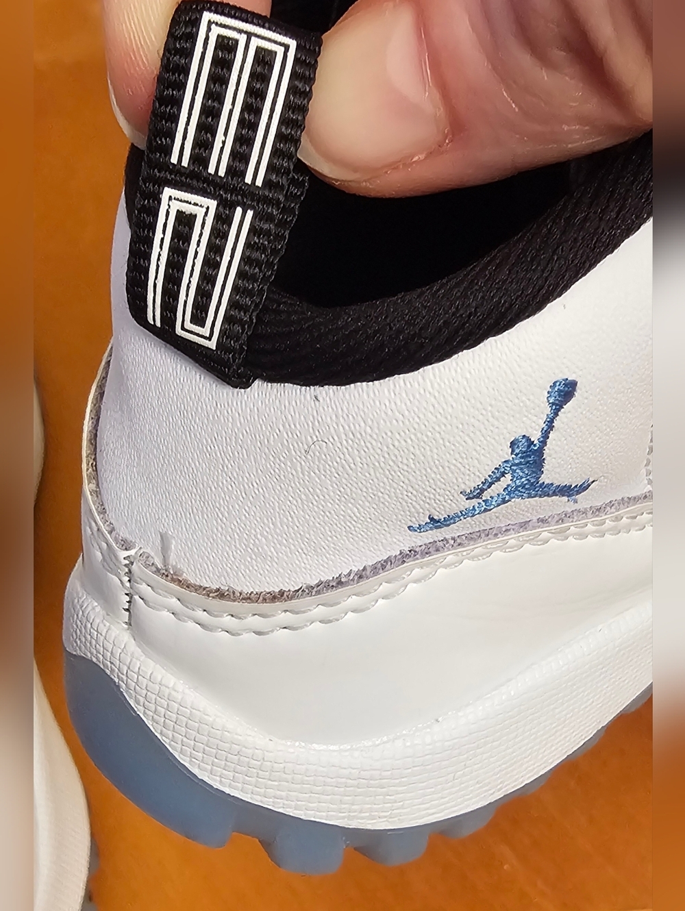 Toddler Air Jordan 11 Retro TD Low Legend Blue Size 9C - Picture 5 of 7